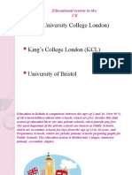 UCL (University College London) : Educational System in The UK