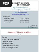 Active Learning Assignment (Manufacturing Process-I) (2131903) Topic