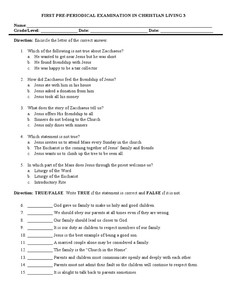 Christian Living 3 | Download Free PDF | Mass (Liturgy) | Eucharist