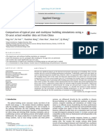 Comparison of Typical Year and Multiyear Building Simulations Using A 55-Year Actual Weather Data Set From China