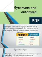 Synonyms Antonyms ( (Autosaved-307978201887567235) )