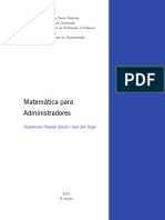 Livro Texto Matemática para Administradores