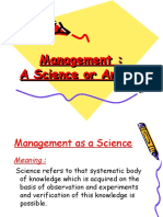 Management: A Science or An Art