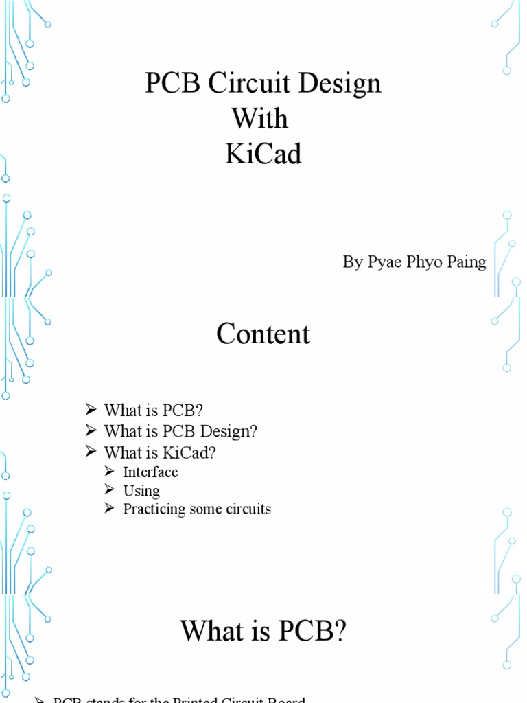 A Concise Guide to Designing PCB Circuits Using KiCad | PDF | Printed ...