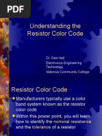 Understanding The Resistor Color Code: Dr. Deb Hall Electronics Engineering Technology Valencia Community College