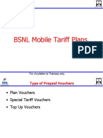 BSNL Mobile Tariff Plans: For Circulation To Trainees Only