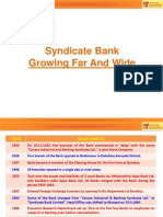 Syndicate Bank Growing Far and Wide