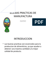 BUENAS PRACTICAS DE MANUFACTURA QUESO