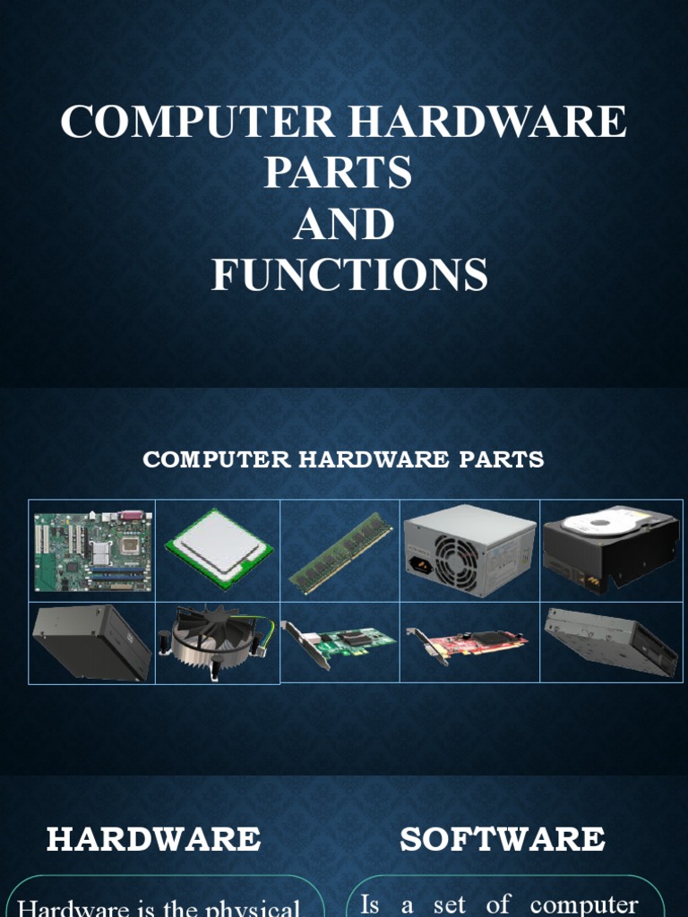 Computer Hardware Parts AND Functions | PDF