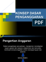 Konsep Dasar Penganggaran