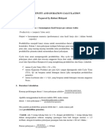 Productivity and Duration Calculation PDF