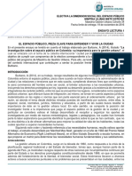 Ensayo Sobre Espacio Público A Partir de Autores