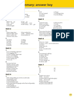 Grammar Summary: Answer Key: Unit 1