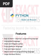 Python: - Guido Van Rossum