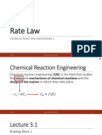 Rate Law: Chemical Reaction Engineering 1