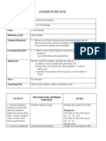 Lesson Plan (CH) : Focus Theme Topic Students Level Content Standard