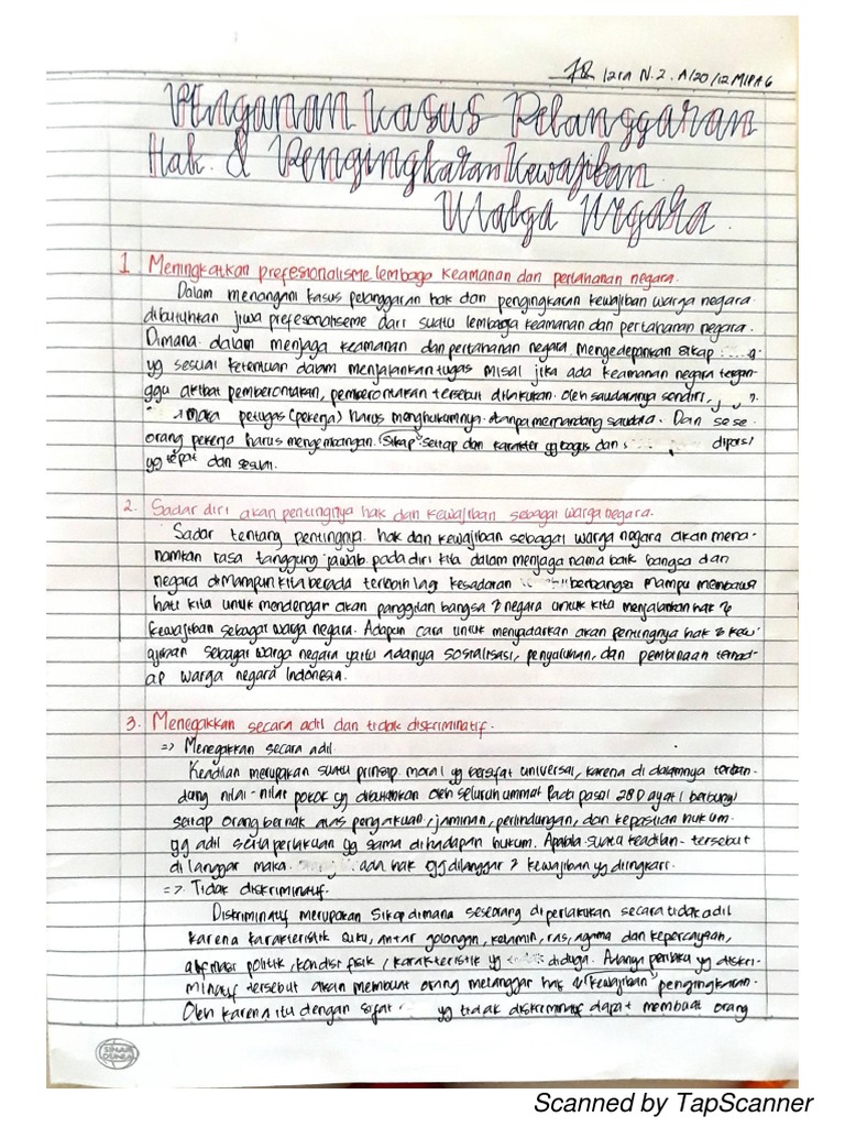 Scanned Document Using Tapscanner Pdf