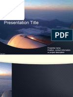 Presentation Title: Presenter Name Position, Contact Information or Project Description