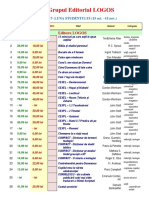 Lista Carti Logos Reducere PDF