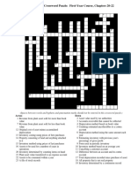 Accounting Crossword Puzzle: First-Year Course, Chapters 20-22