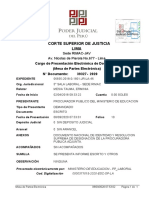 Informe escrito sobre demanda de nulidad de resolución administrativa