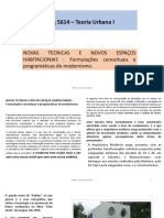 Arq 5614 4ª aula exp NOVAS TECNICAS E NOVOS ESPAÇOS HABITACIONAIS  Formulações conceituais e programáticas do modernismo..pdf