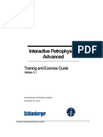 Interactive Petrophysics Advanced: Training and Exercise Guide