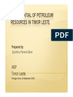 Potential for Petroleum Resources - Timor Leste (2009)
