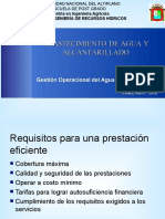 Control operacional de los servicios de saneamiento