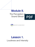 The Perception of Sound Stimuli PDF