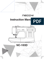 Manuale Istruzioni NC-103D PDF