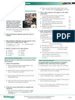 B1+ UNIT 9 Flipped Classroom Video Worksheet PDF