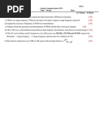 SET-1 (Analog Communications) - ECE Max. Marks: 10 M Time: 60 Min Date: Answer Any TWO Questions 2x 5 Marks 10 Marks