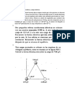 Ejercicios Interacción Electrostática y Campo Eléctrico PDF