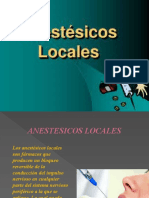 ANESTESICOS LOCALES Tema 3