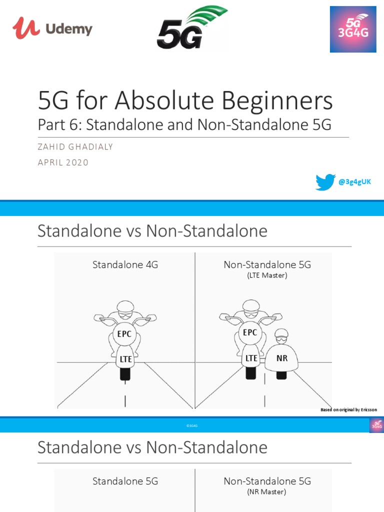 5G For Absolute Beginners: Part 6: Standalone and Non-Standalone 5G ...