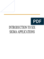 Introduction To Six Sigma Applications