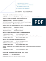 Excercises Relative Clauses