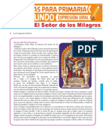 Lectura de El Señor de Los Milagros para Segundo Grado de Primaria