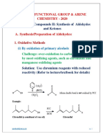 1.0 Carbonyl Compounds - II - Synthesis of Aldehydes and Ketones - 2020 PDF