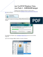 1.7 - Comment CrÃ©er Un DVD Windows Vista Avec Le Service Pack 1