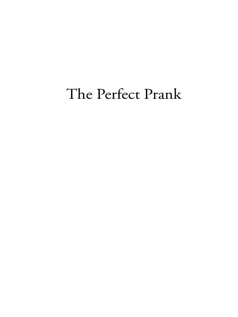 The Perfect Prank And Other Stories Pdf Restaurants Meal