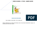 Fisica y Quimica - Serie Avanza - 3º Eso - Saber Hacer PDF