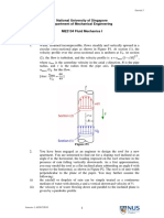 National University of Singapore Department of Mechanical Engineering ME2134 Fluid Mechanics I Tutorial 3