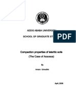 Compaction properties of lateritic soils 