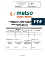 P-DGM-MEC-074 Proc Lubricación Manual de Descanso de Ejes Flotantes Chancadores MP-1000 Y 1250