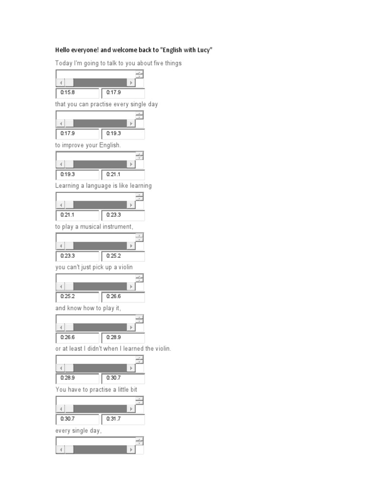 Hello Everyone! and Back To "English With Lucy" Download Free