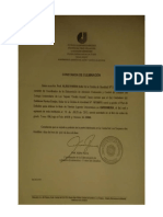 carta de culminacin