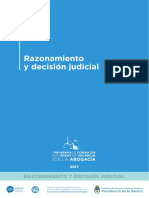 Razonamiento jurídico y decisión judicial