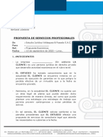 PROPUESTA DE SERVICIOS PROFESIONALES - CASO TRANSACCIONES